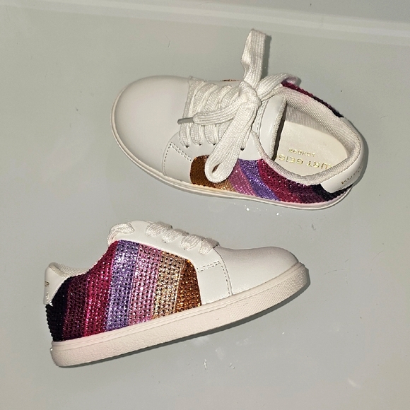 Kurt Geiger Other - Kurt Geiger London Crystal Embellished Sneakers Girls size 9